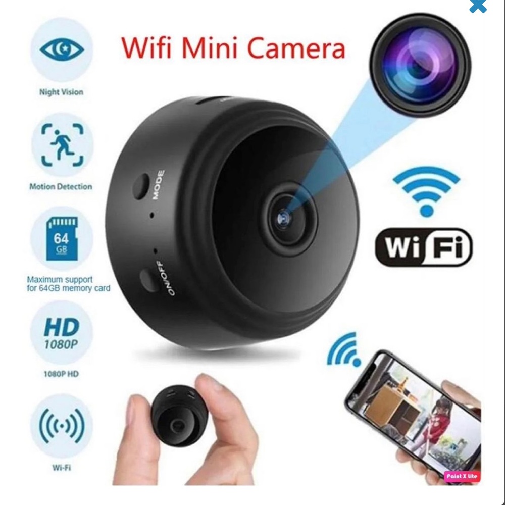 Mini CCTV Camera WiFi Cam, 1080p HD Version Voice Video Wireless Recorder